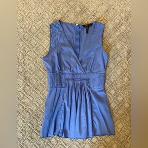 BCBGMaxAzria Pleated Empire Waist Top